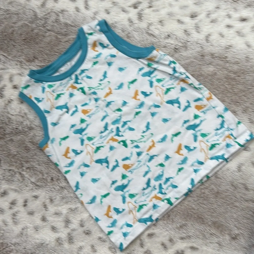 Burt’s Bees Baby set boys 18 months pastel tropical fish shark summer vacation